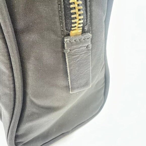 PRADA Tessuto Gold Hardware Hand Bag Black Nylon - Picture 10 of 12